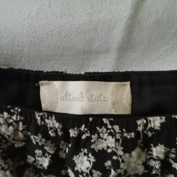 Altar'd State Short Sleeve Floral BoHo Mini Dress, Size L - Picture 3 of 4